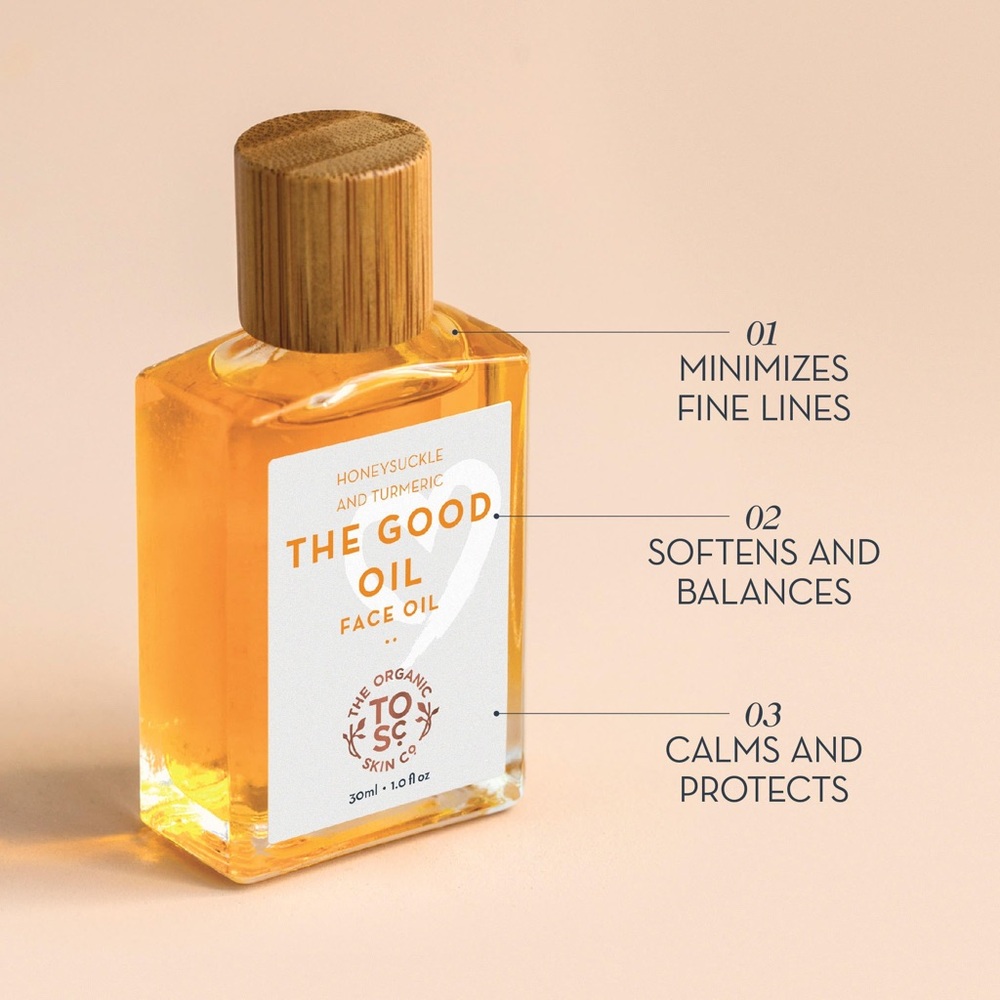 The Good Oil Face Oil - Face Oil, Honeysuckle & Turmeric - Picture 2 of 4